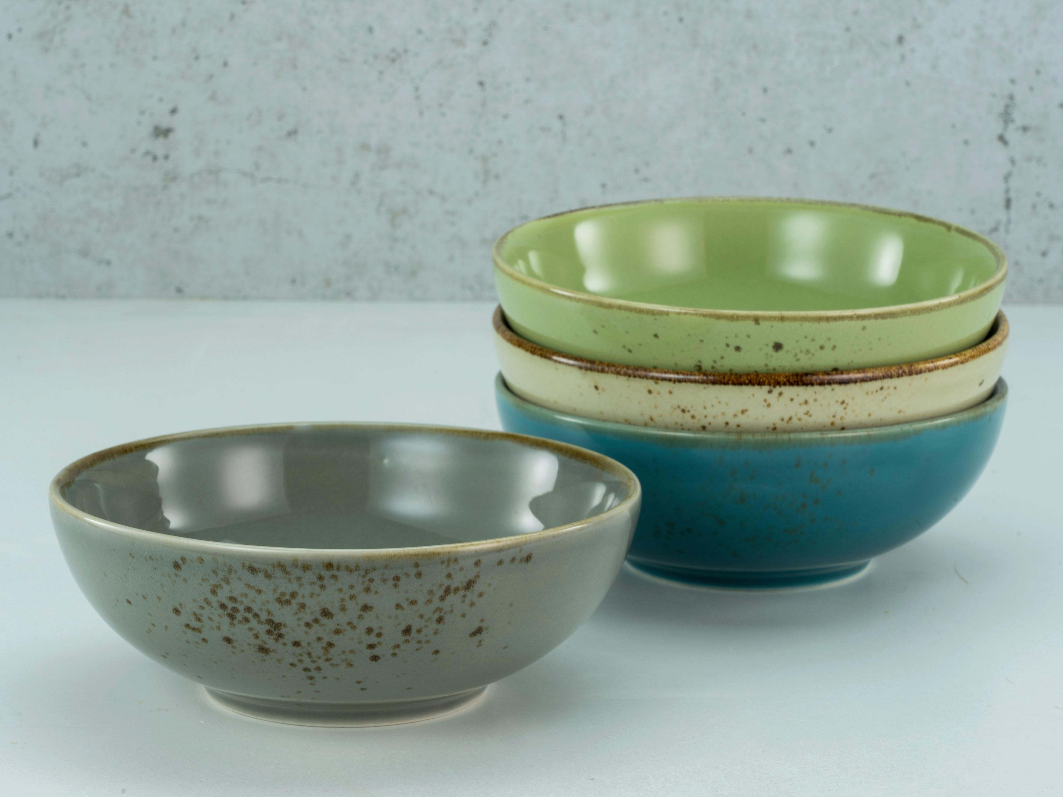 Schüsselset NC Smoothiebowl 4-teilig - Multicolor, KONVENTIONELL, Keramik (16,5/5,5cm) - Creatable