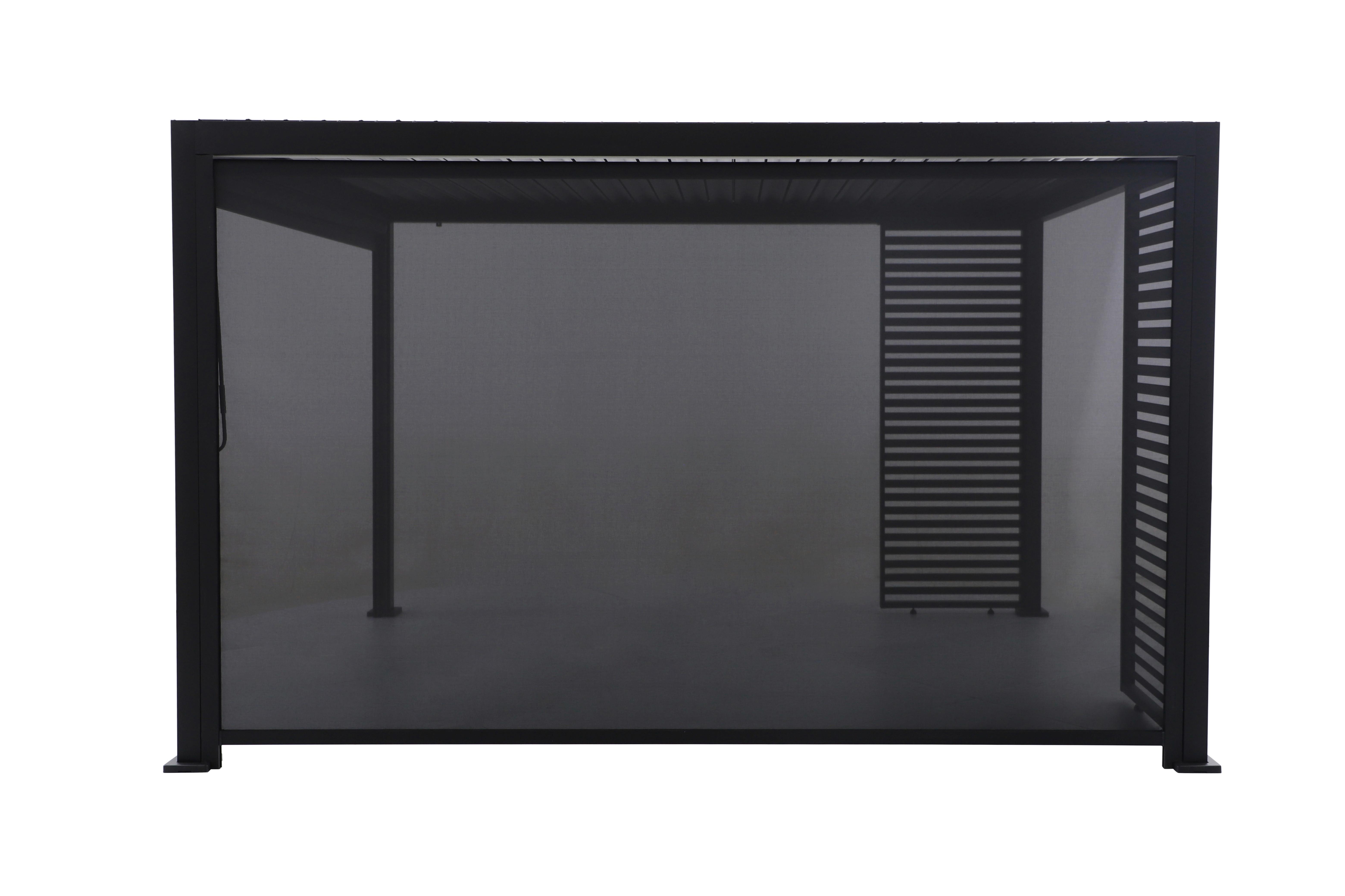 Pergola-Rollo Anthrazit - Anthrazit, Basics, Metall (371/231,5/9cm) - Gardenson
