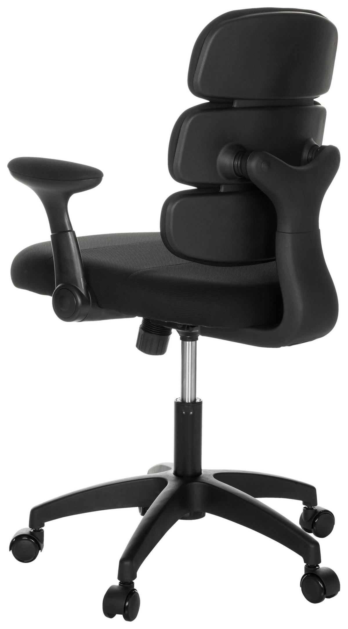 Mladinski Vrtljivi Stol Kid Ergolino B, Črna - črna, Basics, umetna masa/tekstil (62/86-97/62cm) - MID.YOU