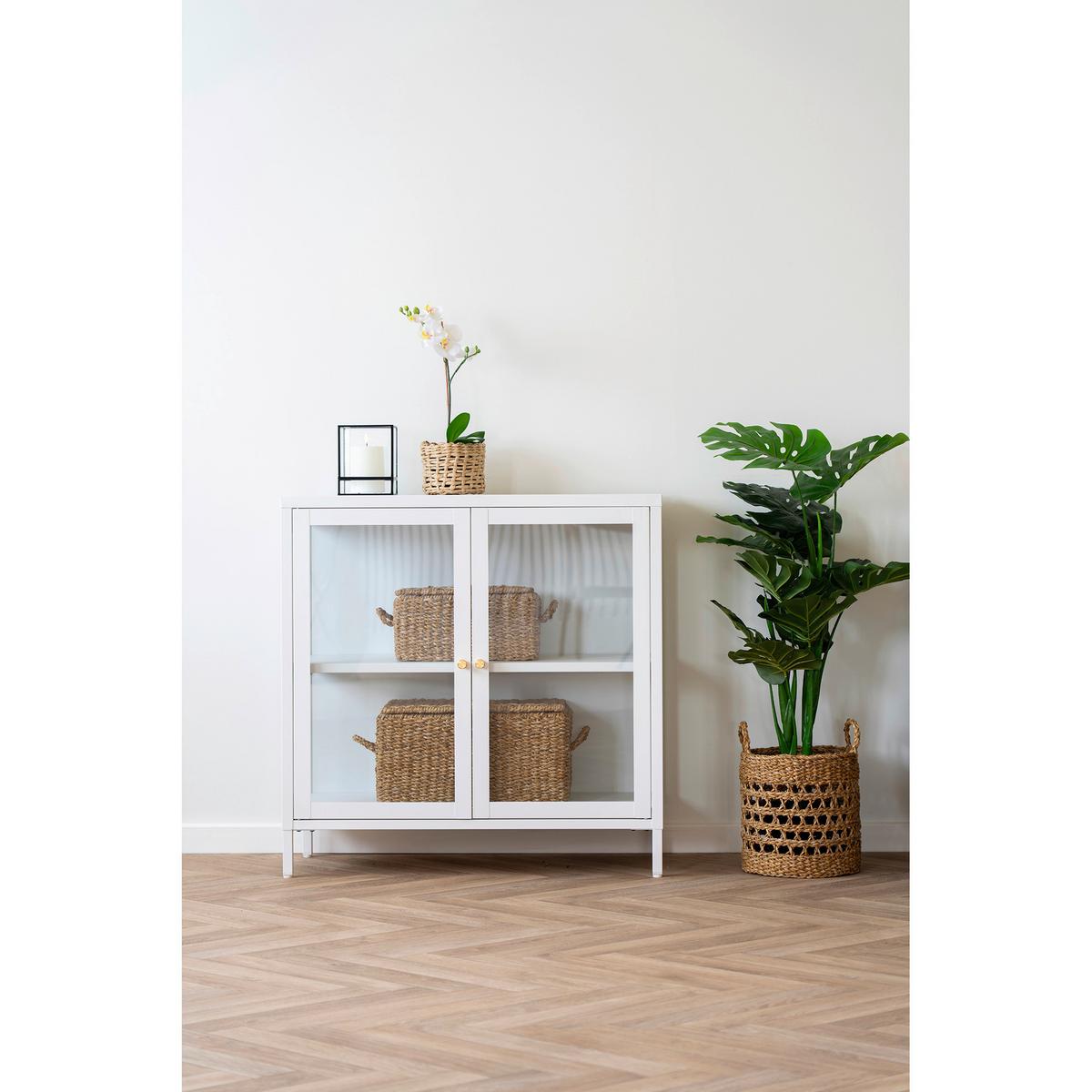 Korbset Bogra Basket Hellbraun - Hellbraun, Design, Holz/Metall (30/15/22cm)