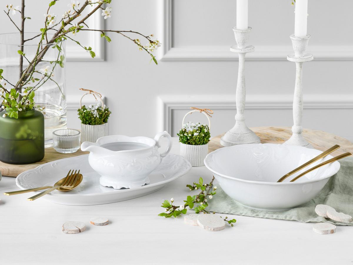 Kombinirani Servis Frederike, 3-Delni - bela, Basics, keramika - Creatable