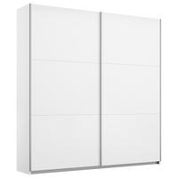 Schwebetürenschrank Oslo Weiß ca. 218x210x59cm - Alufarben/Weiß, KONVENTIONELL, Holzwerkstoff/Metall (218/210/59cm) - Mömax