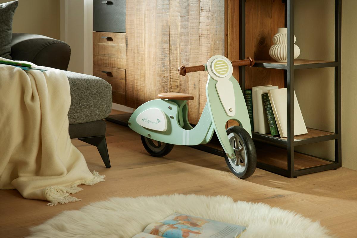 Bicikl Guralica Vespa - boje mente, Natur, drvo (76/34/48cm) - Based