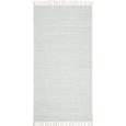 Handwebteppich Mary in Türkis, ca. 80x150cm - Türkis, ROMANTIK / LANDHAUS, Textil (80/150cm) - MÖMAX modern living