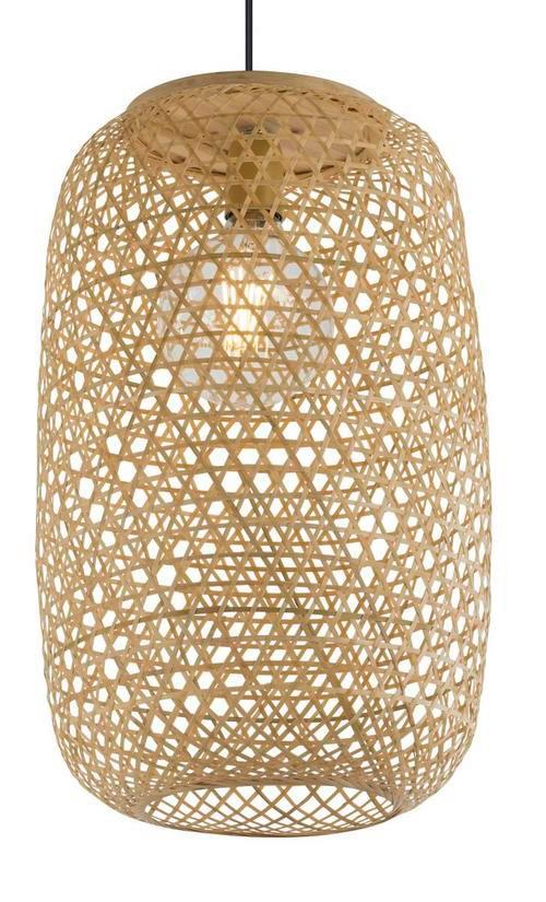 Viseča Svetilka 15367h2 Mirena - naravne barve, Natur, naravni materiali (31/135cm) - Globo