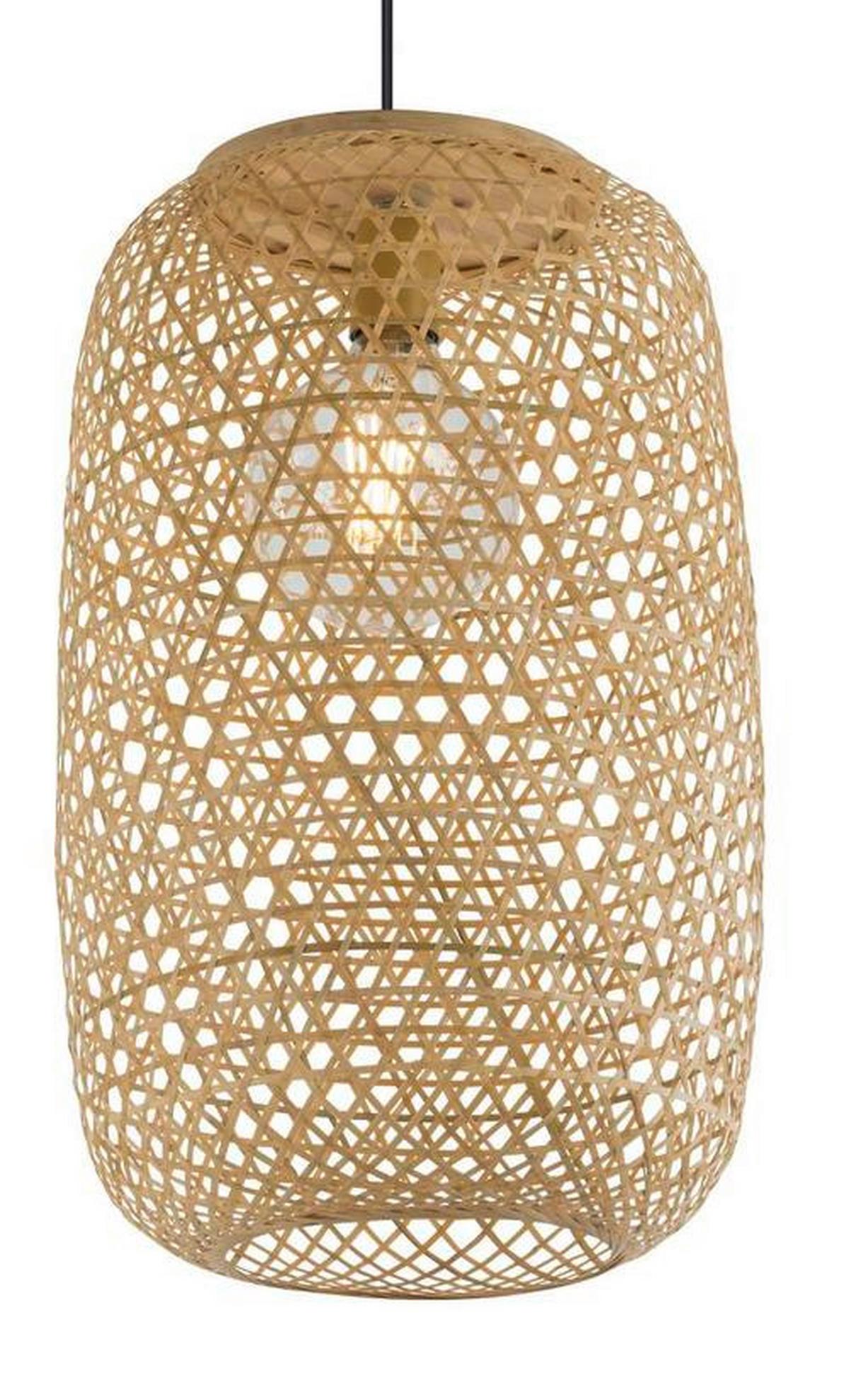 Viseča Svetilka 15367h2 Mirena - naravne barve, Natur, naravni materiali (31/135cm) - Globo