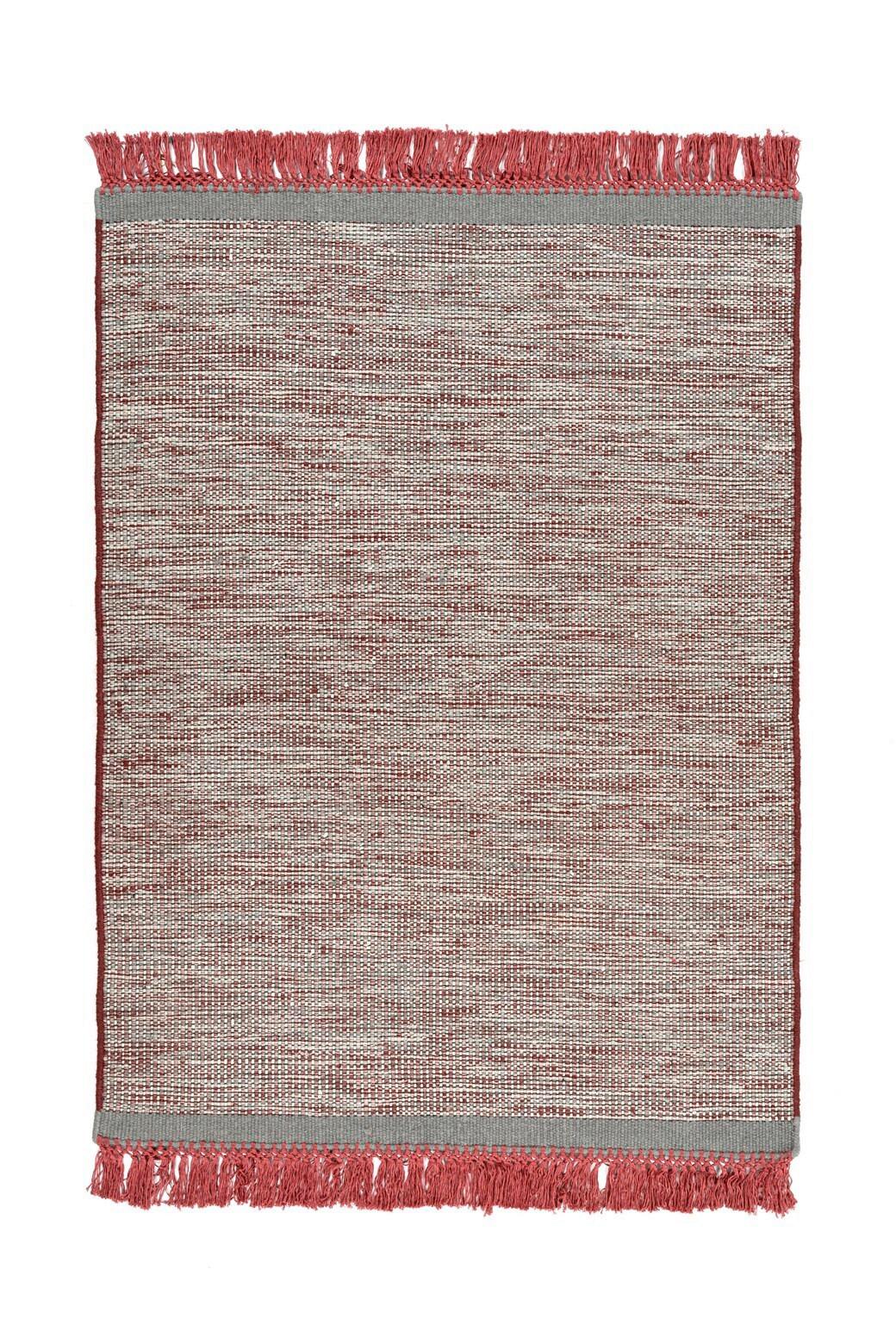 Flachwebeteppich Nomad 8064 Grau / Rot 170x240 - Rot/Grau, Basics, Textil (170/240cm) - Kayoom
