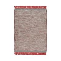 Flachwebeteppich Nomad 8064 Grau / Rot 170x240 - Rot/Grau, Basics, Textil (170/240cm) - Kayoom