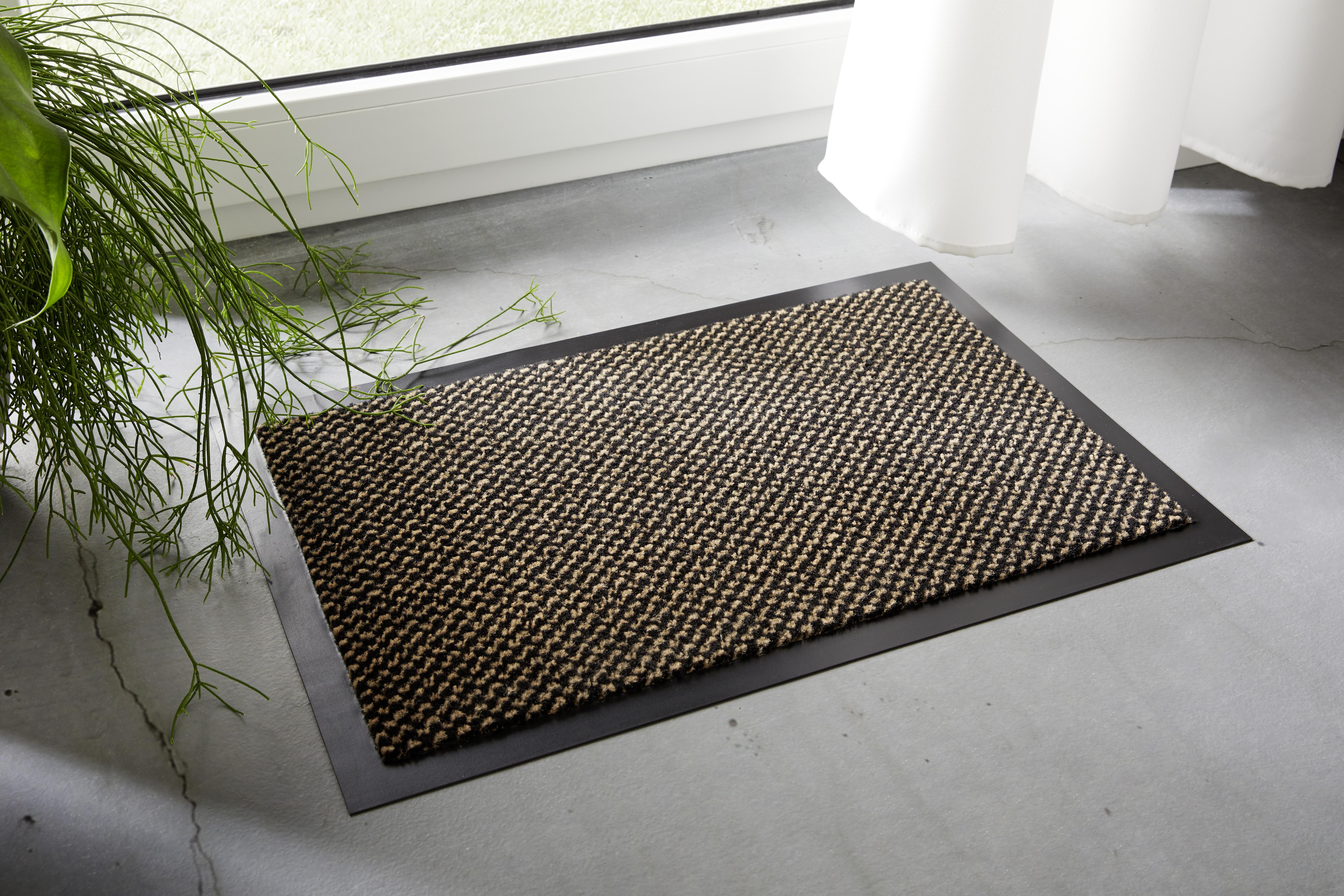 Predpražnik Hamptons 1 - črna/bež, Konvencionalno, tekstil (40/60cm) - Modern Living