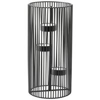 Kerzenhalter Thea in Schwarz - Schwarz, Basics, Metall (11/23.5cm) - Modern Living