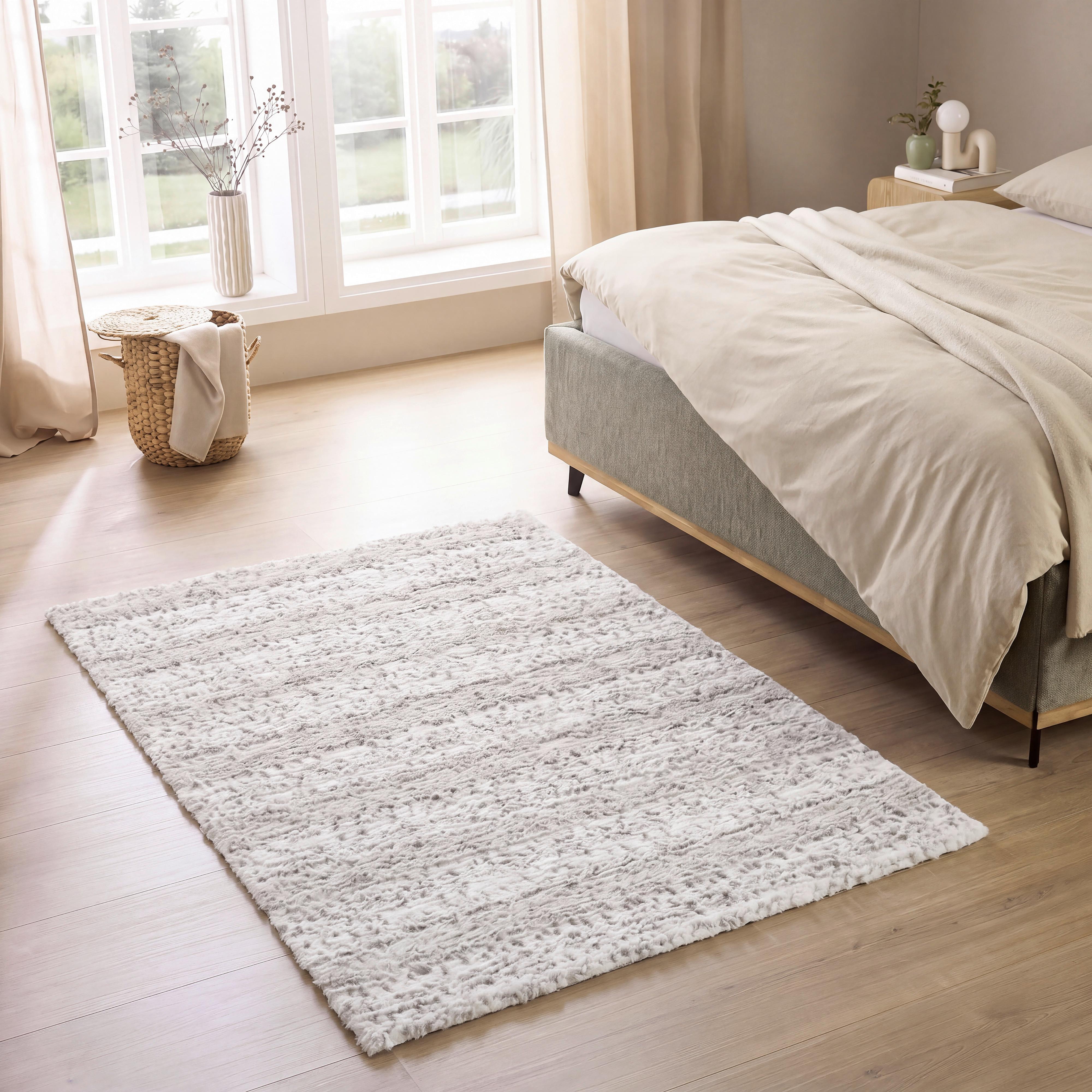 FAUSSE FOURRURE POLAR LUXE - noir/blanc, KONVENTIONELL, textile (130/190cm) - Mömax