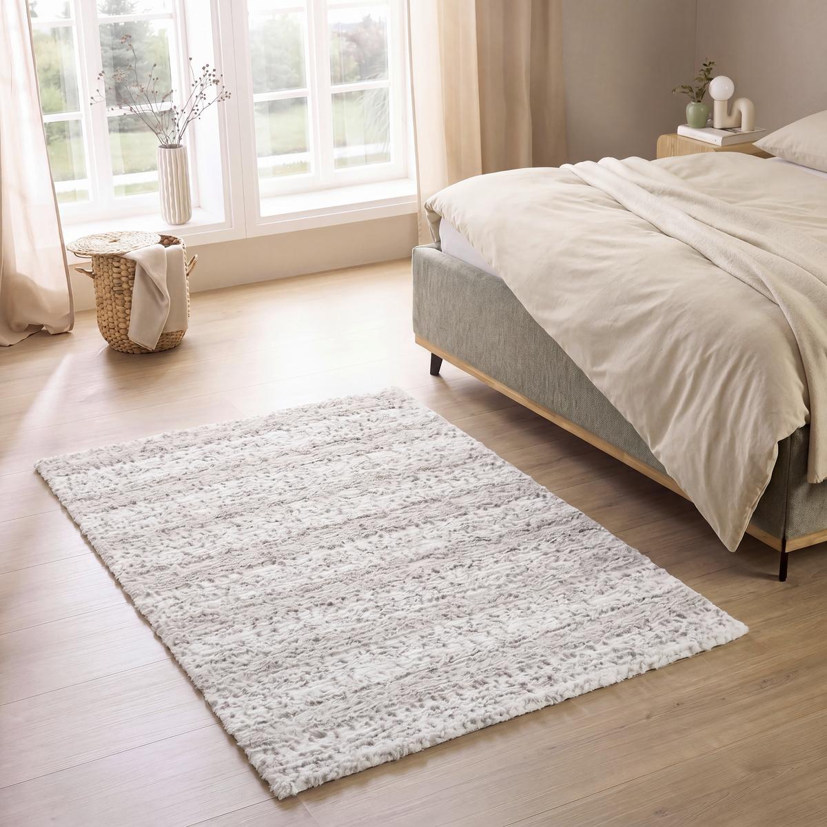 Umetno Krzno Polar Luxe - črna/bela, Konvencionalno, tekstil (130/190cm) - Mömax
