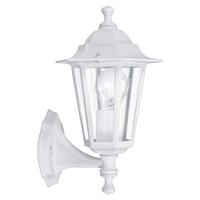Aussenwandleuchte Laterna 5 Weiss-Matt - Klar/Weiss, Basics, Glas/Metall (16,5cm) - Eglo