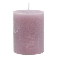 Stumpenkerze Lia in Mauve - Violett, MODERN (6,8/9cm) - Premium Living