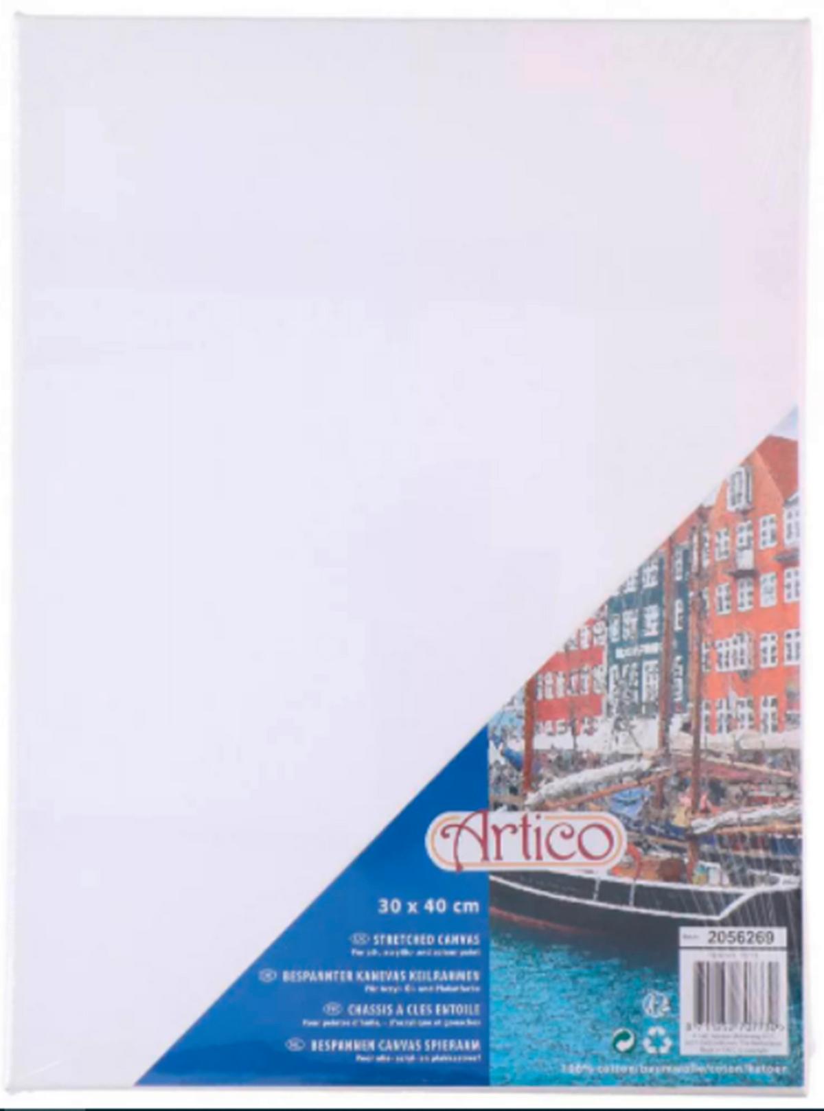 Festővászon Artico Kb. 30/40cm - fehér, textil/fa (30/40cm)