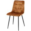 Stol Lech, Zlata - zlate barve/črna, Konvencionalno, kovina/tekstil (45/88/55cm) - Mömax
