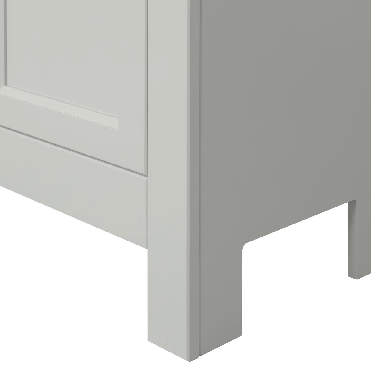 Kommode Eva Hellgrau B: 93cm - Hellgrau/Schwarz, Design, Holz/Holzwerkstoff (93/150/40cm) - Livetastic