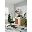 Schreibtisch in Eichefarben - Eichefarben/Alufarben, MODERN, Holzwerkstoff/Kunststoff (145/76,3/60cm) - MÖMAX modern living