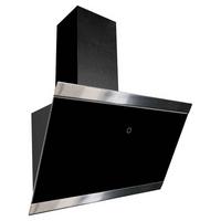 DUNSTABZUGSHAUBE RESPEKTA SKALA 60 CM - Schwarz, Trend, Glas/Metall (59,5/74,2-109,2/38,5cm) - Respekta