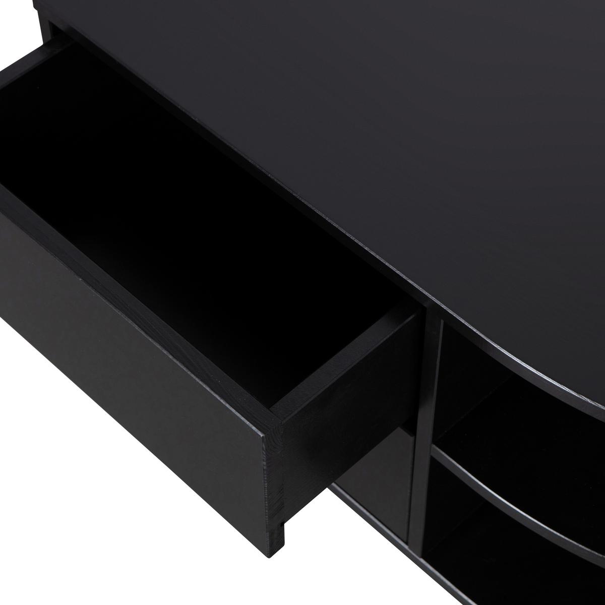 Lowboard Finca Schwarz - Schwarz, Design, Holz (78/40/40cm) - Livetastic