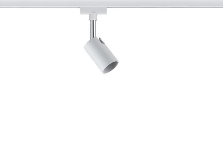 Schienensystem-Strahler Spot Pure I in Weiß max. 10 Watt - Weiß, Design, Metall (5,8/11/6,6cm) - Paulmann