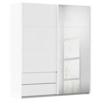 Schwebetürenschrank Elara Weiss - Weiss, Konventionell, Holzwerkstoff/Metall (181/210/62cm) - Premium Living