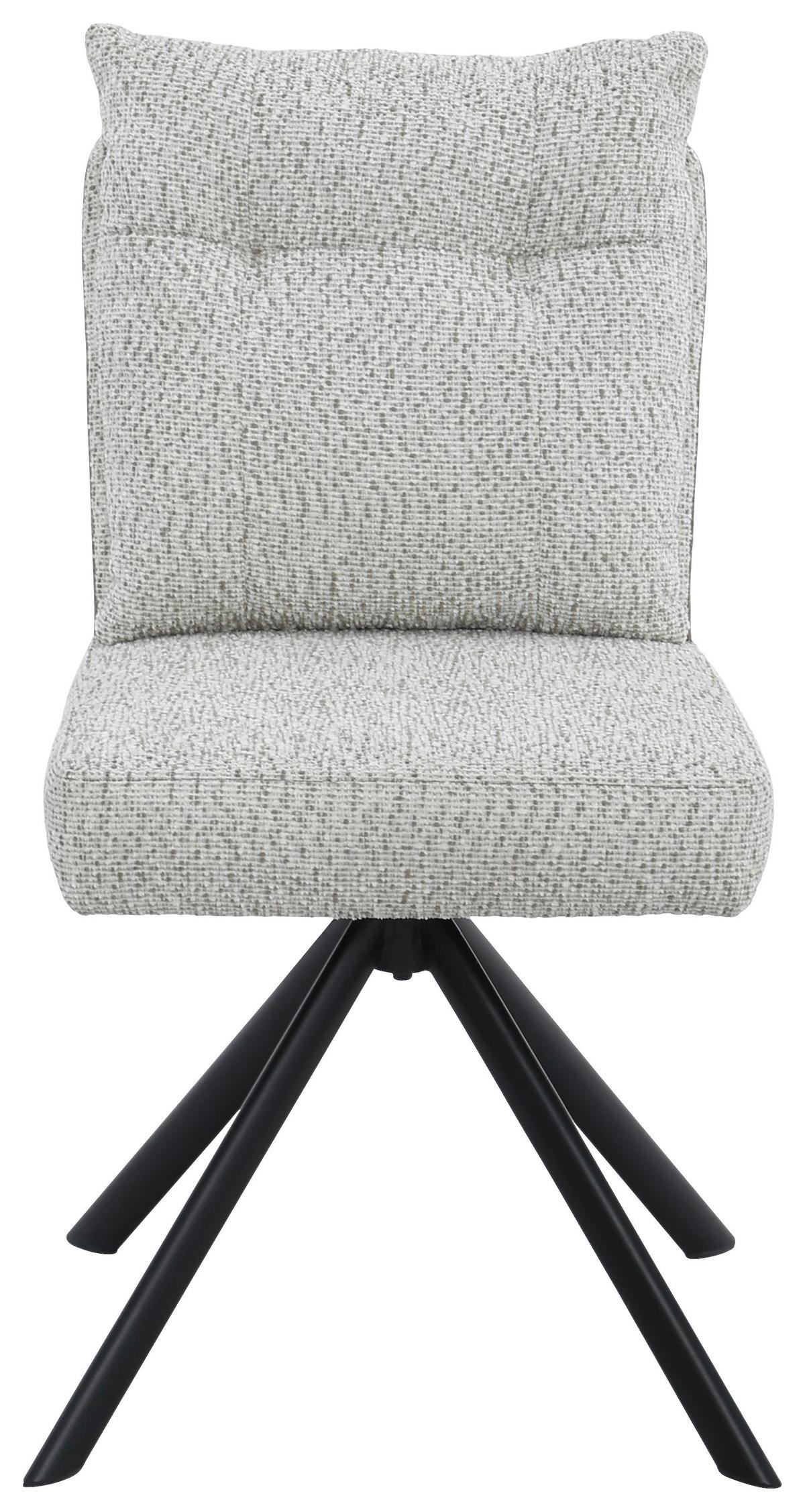 Stolica Evelin - svijetlo smeđa/crna, Moderno, metal/tekstil (47/89/64cm) - Premium Living