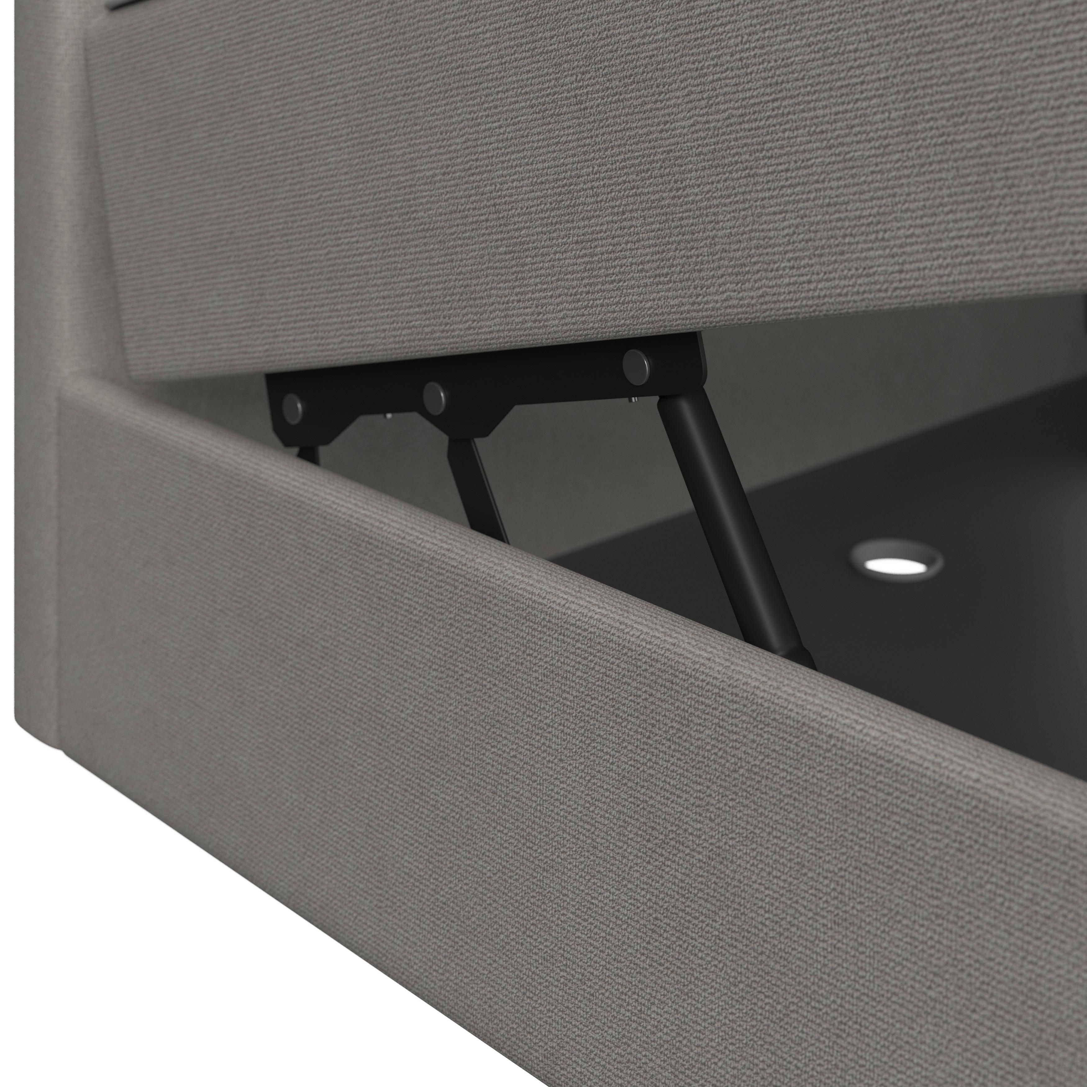 BOXSÄNG ACE - ljusgrå/svart, Modern, trä/textil (120/200cm) - Bessagi Home