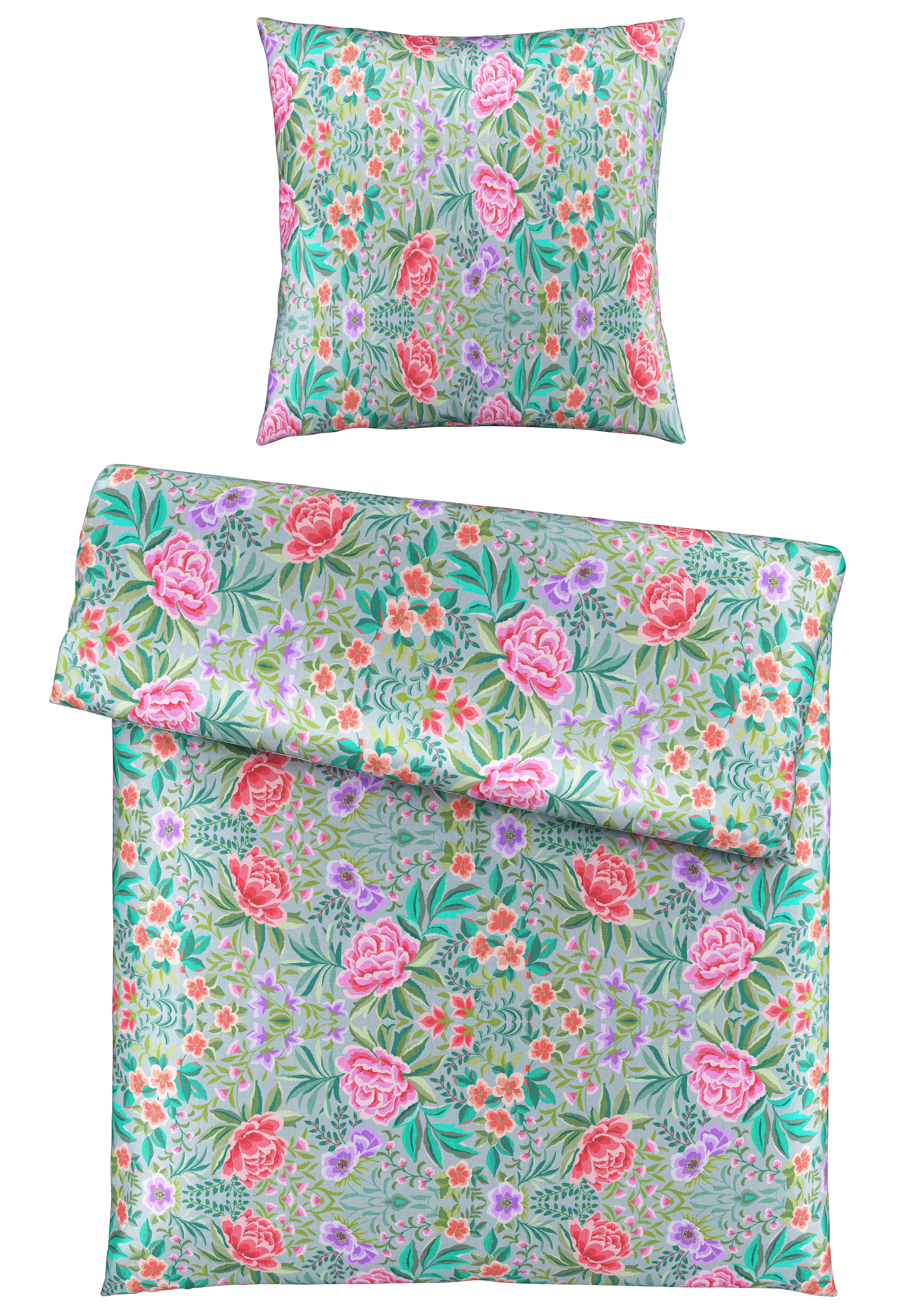 Bettwäsche Vivien Multicolor ca. 135x200cm - Multicolor, ROMANTIK / LANDHAUS, Textil (135/200cm) - Mömax