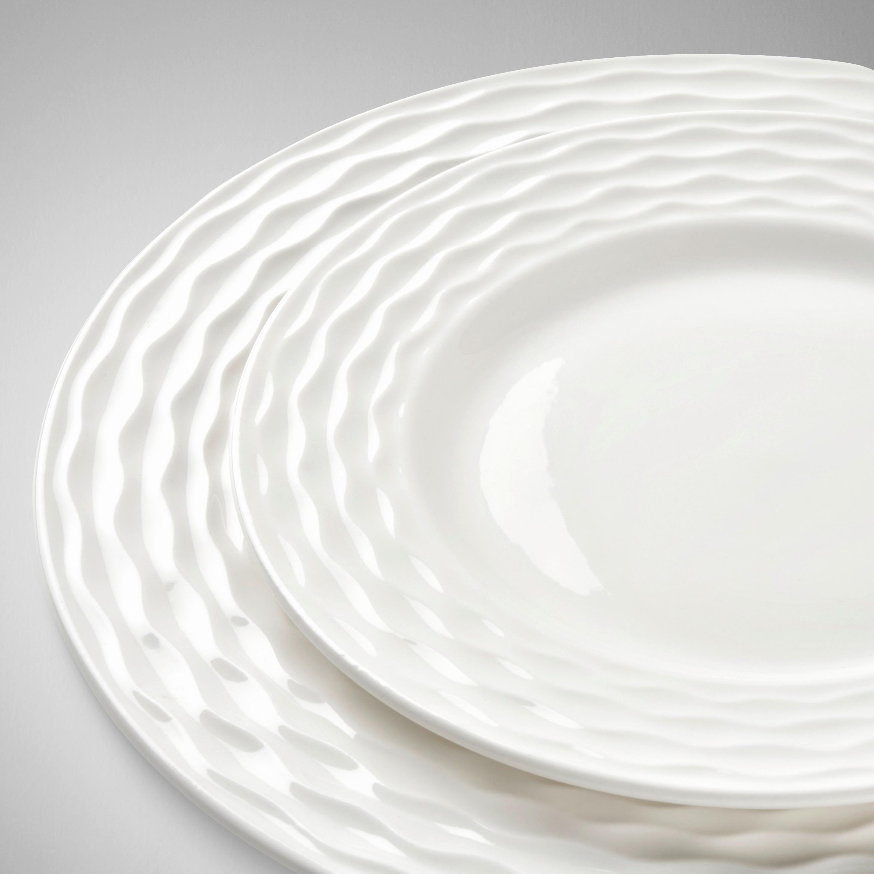 Serviciu de masă 12/1 Selina - alb, Konventionell, ceramică - Mömax