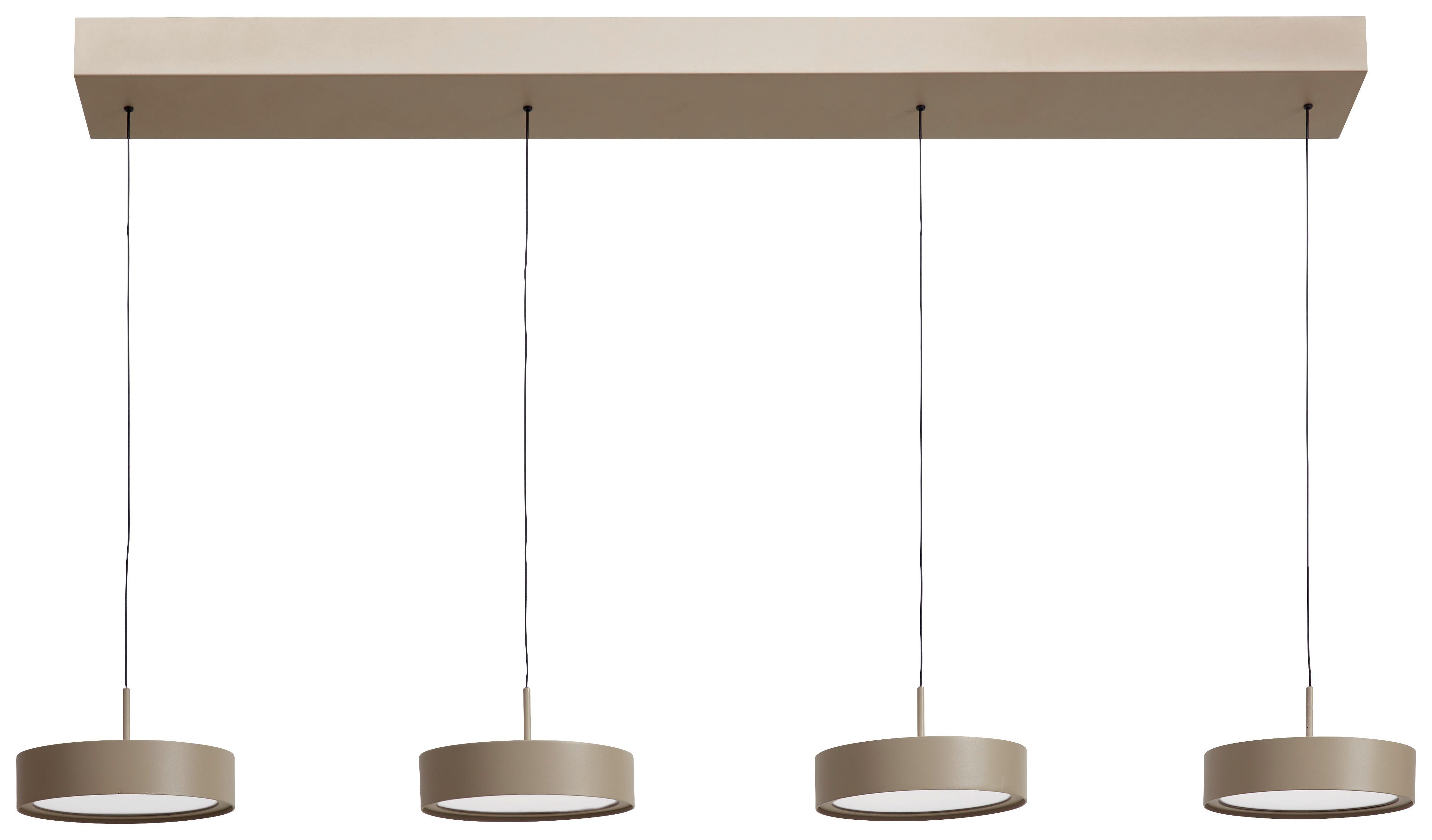 LAMPA WISZĄCA LED BELLEVUE *DK* - kolor piaskowy, Design, metal (118/17,5/180cm) - Dieter Knoll
