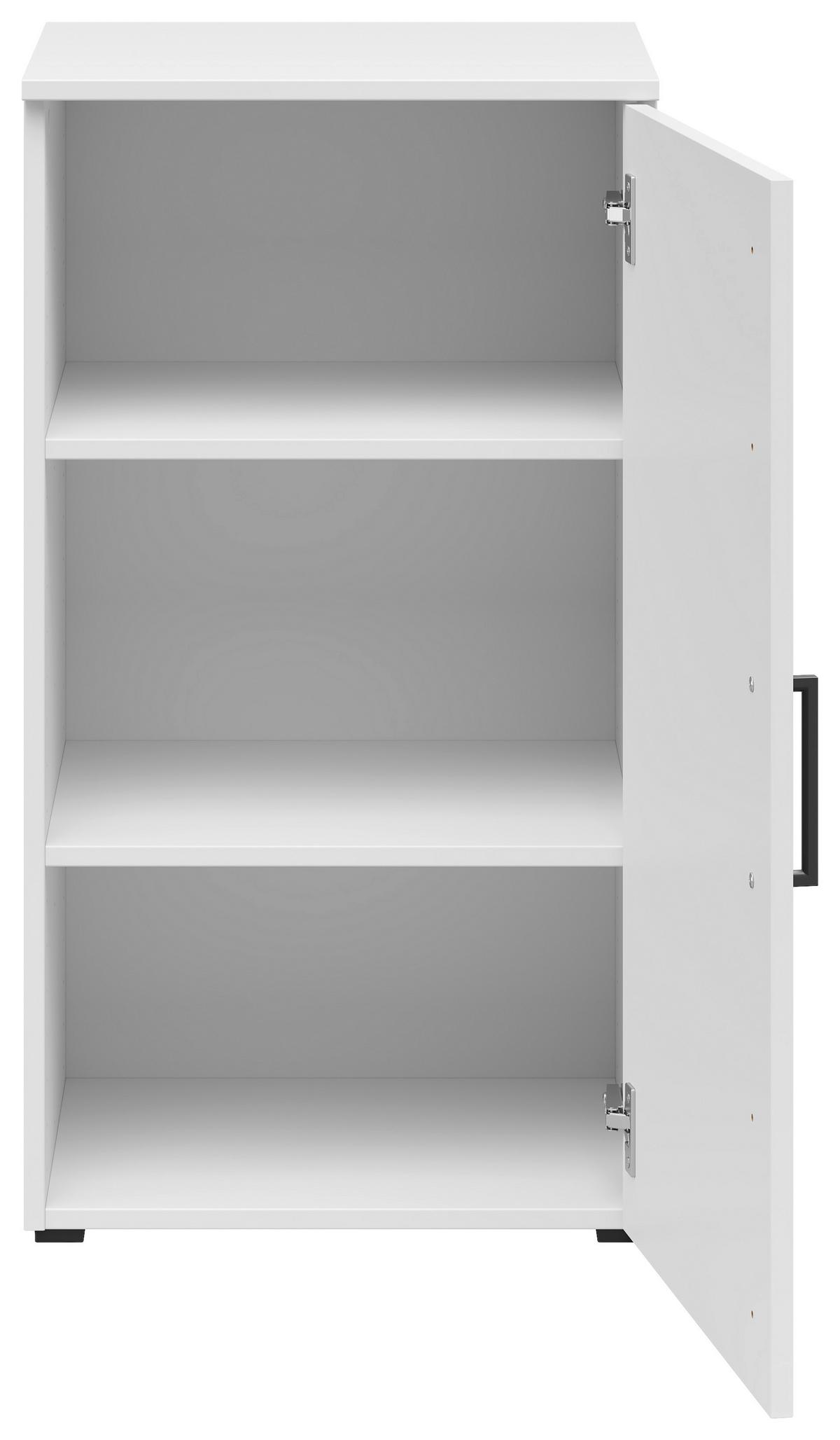 Komoda Multi - bijela/crna, Moderno, drvni materijal/plastika (45/83/40cm) - Modern Living
