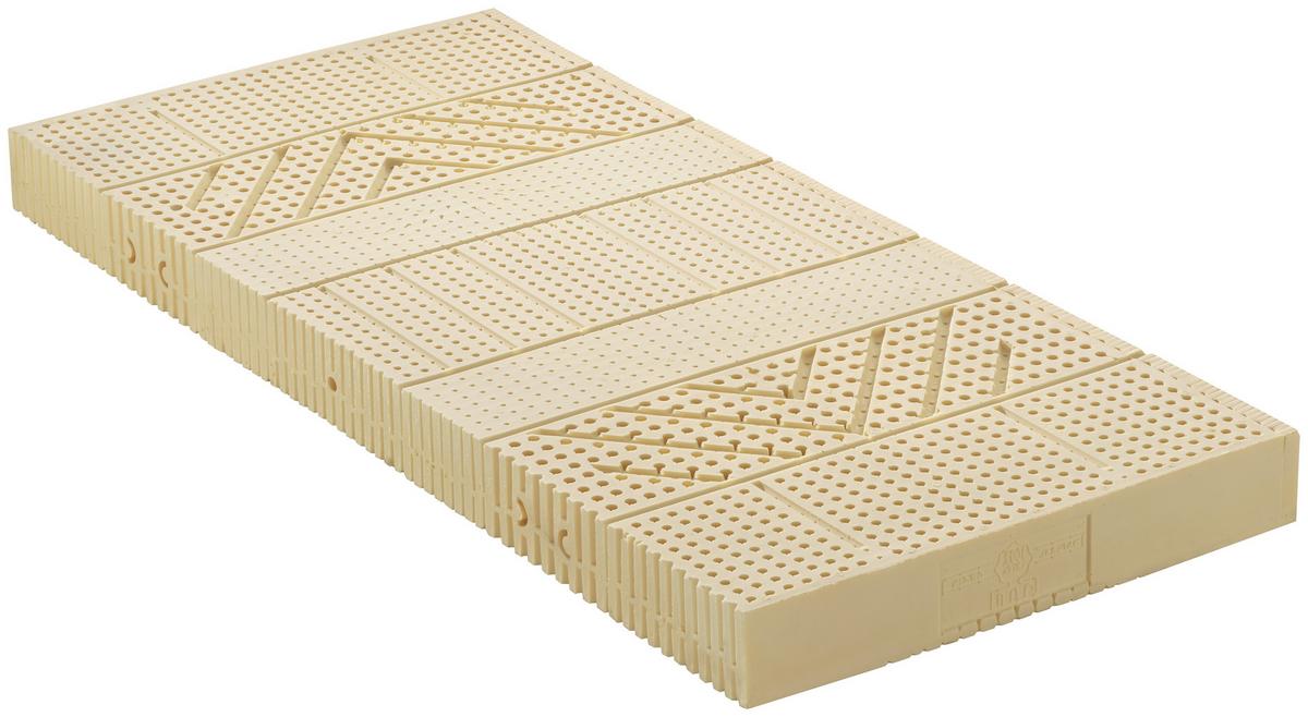 Latexmatratze Waldgrün ca.90x200 cm Weiß - Weiß, Basics, Textil (90/200cm) - Linea Natura