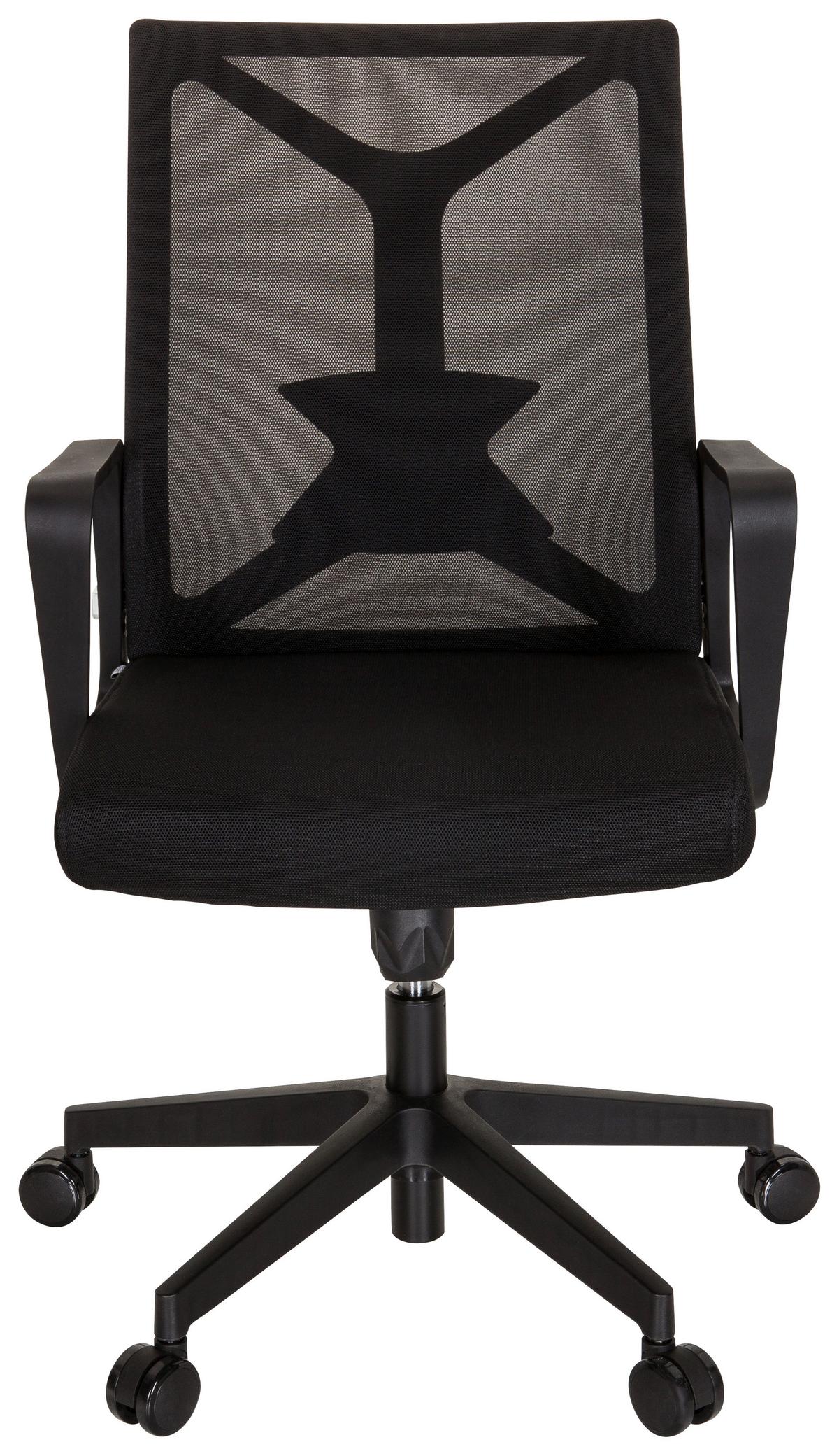 Pisarniški Stol Enco, Črna - črna, Moderno, umetna masa/tekstil (57/97/62cm) - MID.YOU