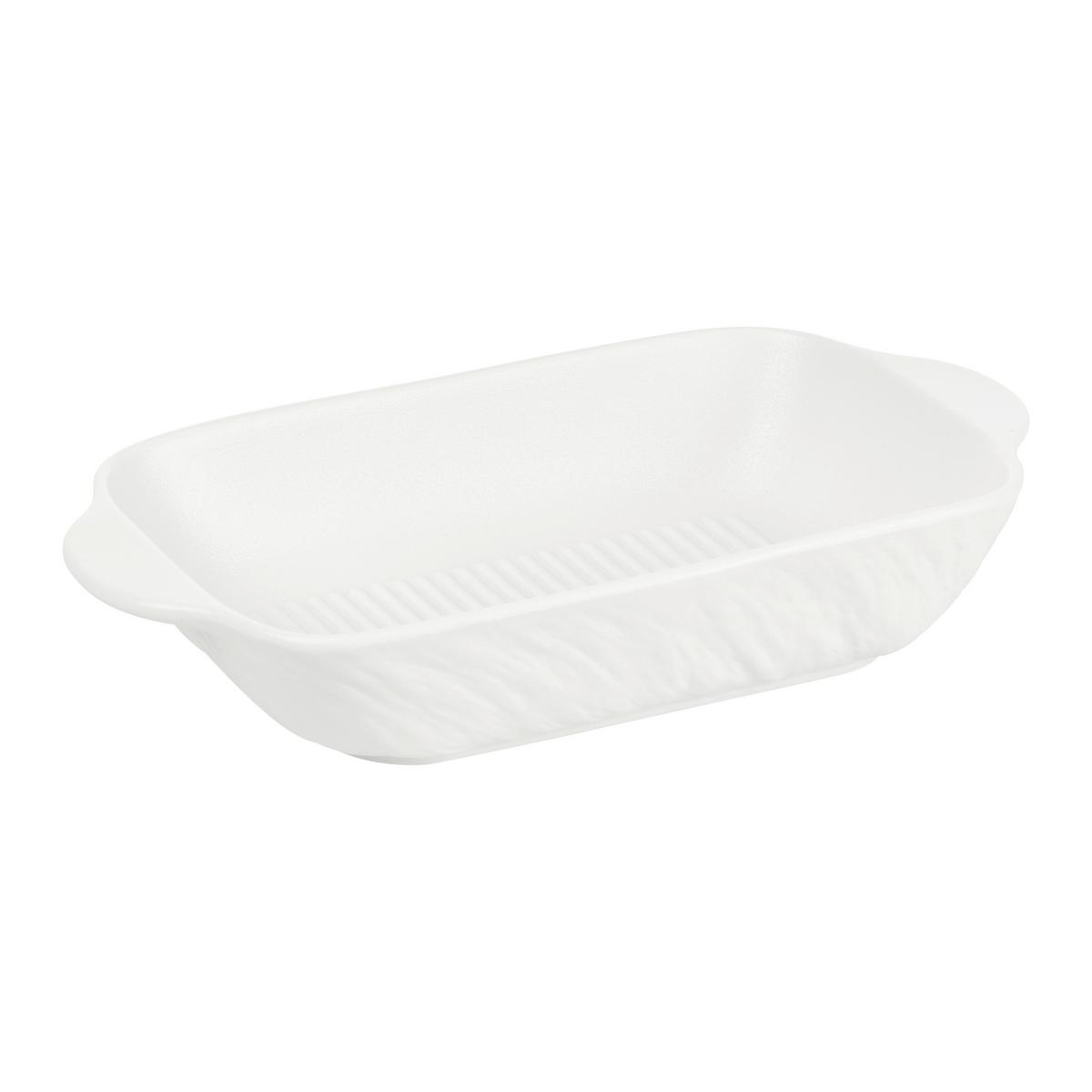 Auflaufform Ruki - S Weiss - Weiss, Konventionell, Keramik (19.5/13.1/4.5cm) - Mömax
