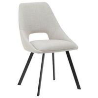 Stolica Alisa - bež/crna, Moderno, metal/tekstil (50/57/83cm) - Mömax