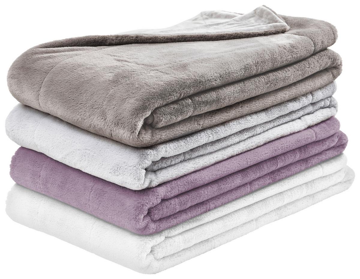 KOC FUTRZANY YUKON - kolor srebrny, Design, tkanina (150/200cm) - Novel