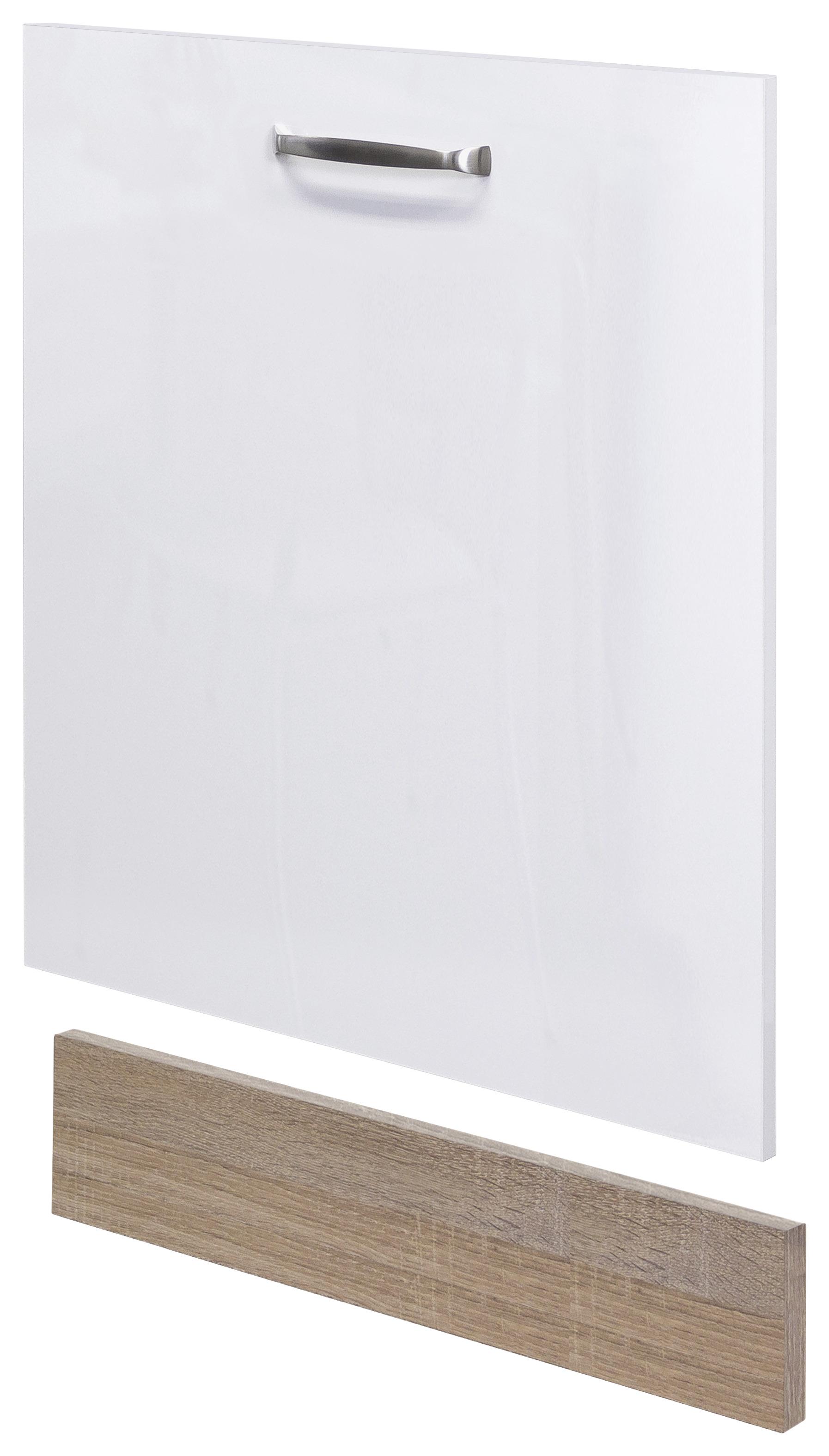 Geschirrspülerblende Venezia-Valero / Weiß - Weiß, MODERN, Holzwerkstoff (59,4/68,2cm) - FlexWell