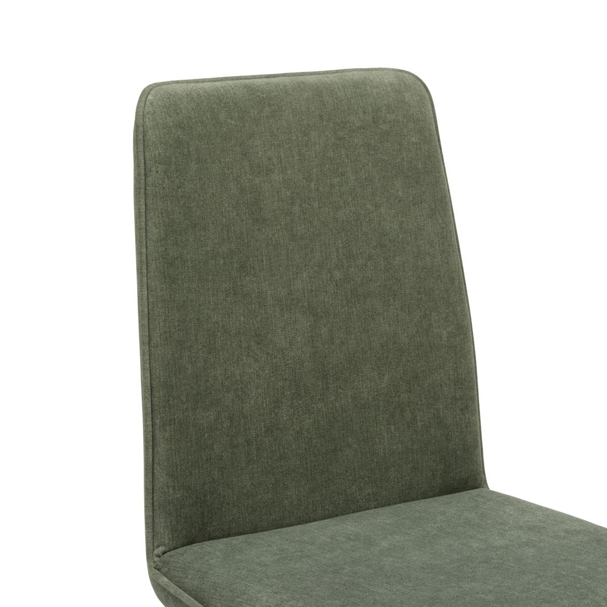 Stuhl Mendosa 100 in Grün - Schwarz/Grün, Basics, Textil/Metall (47/92/60cm) - Premium Living