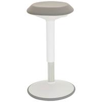 Pisarniški Stolček Balance Sit Iii W, Bela, Siva - siva/bela, Moderno, umetna masa/tekstil (36/56/36cm) - MID.YOU
