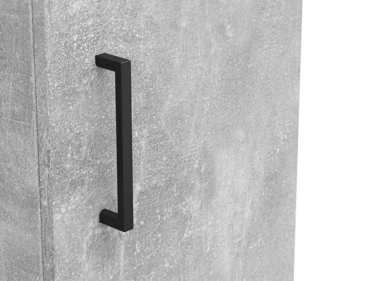 Schrank Multistauraum Grau - Schwarz/Grau, Modern, Holzwerkstoff/Kunststoff (30/115/40cm)