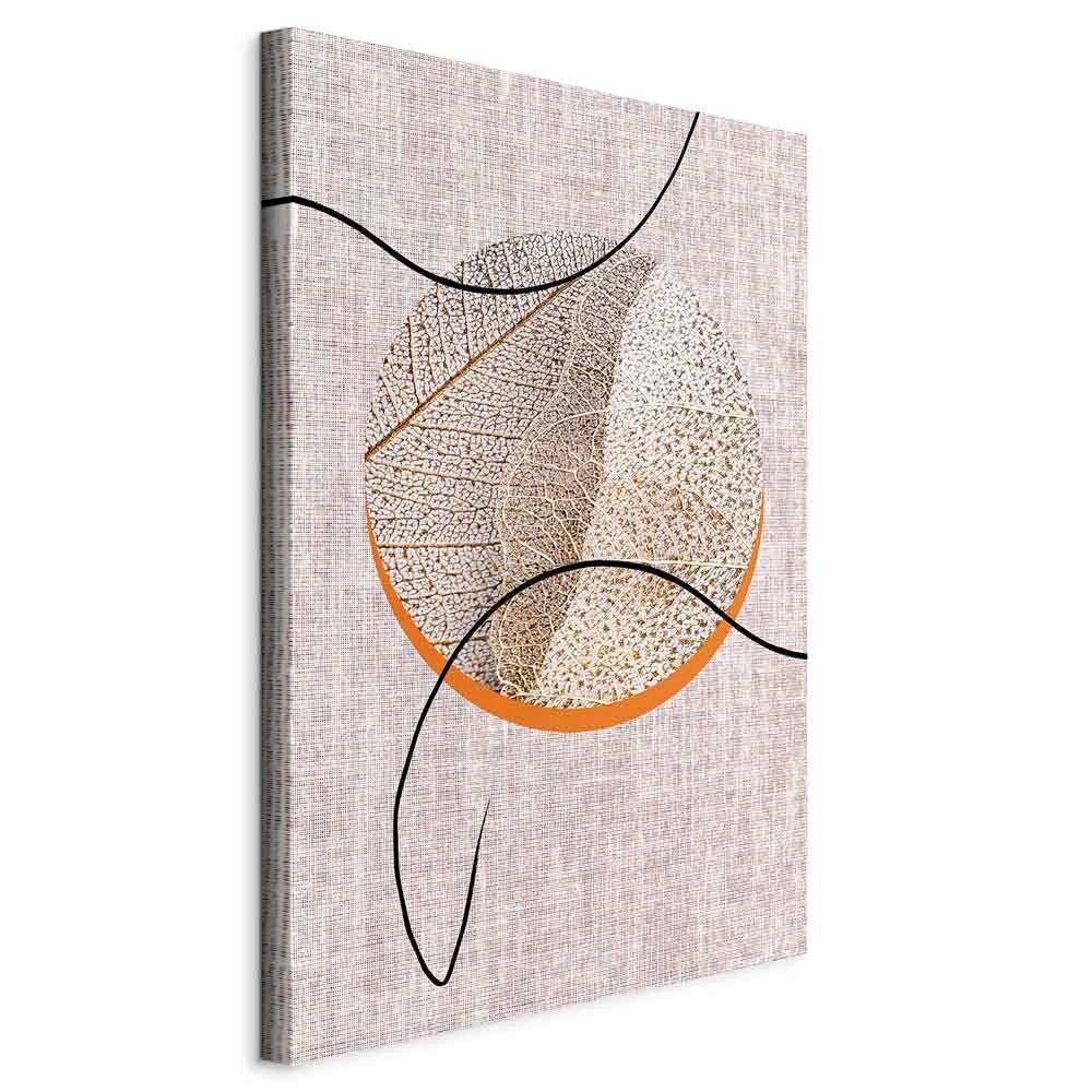 Slika Na Platnu Moonlight Sonata - barve kapučina/oranžna, Basics, tekstil/leseni material (40/60/1.2cm) - artgeist