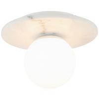 LAMPA SUFITOWA FABIENNE - biały, Design, kamień/metal (28/19cm) - Collet's Monde