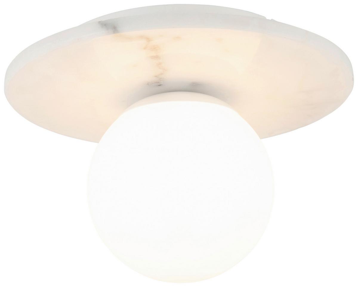 LAMPA SUFITOWA FABIENNE - biały, Design, kamień/metal (28/19cm) - Collet's Monde