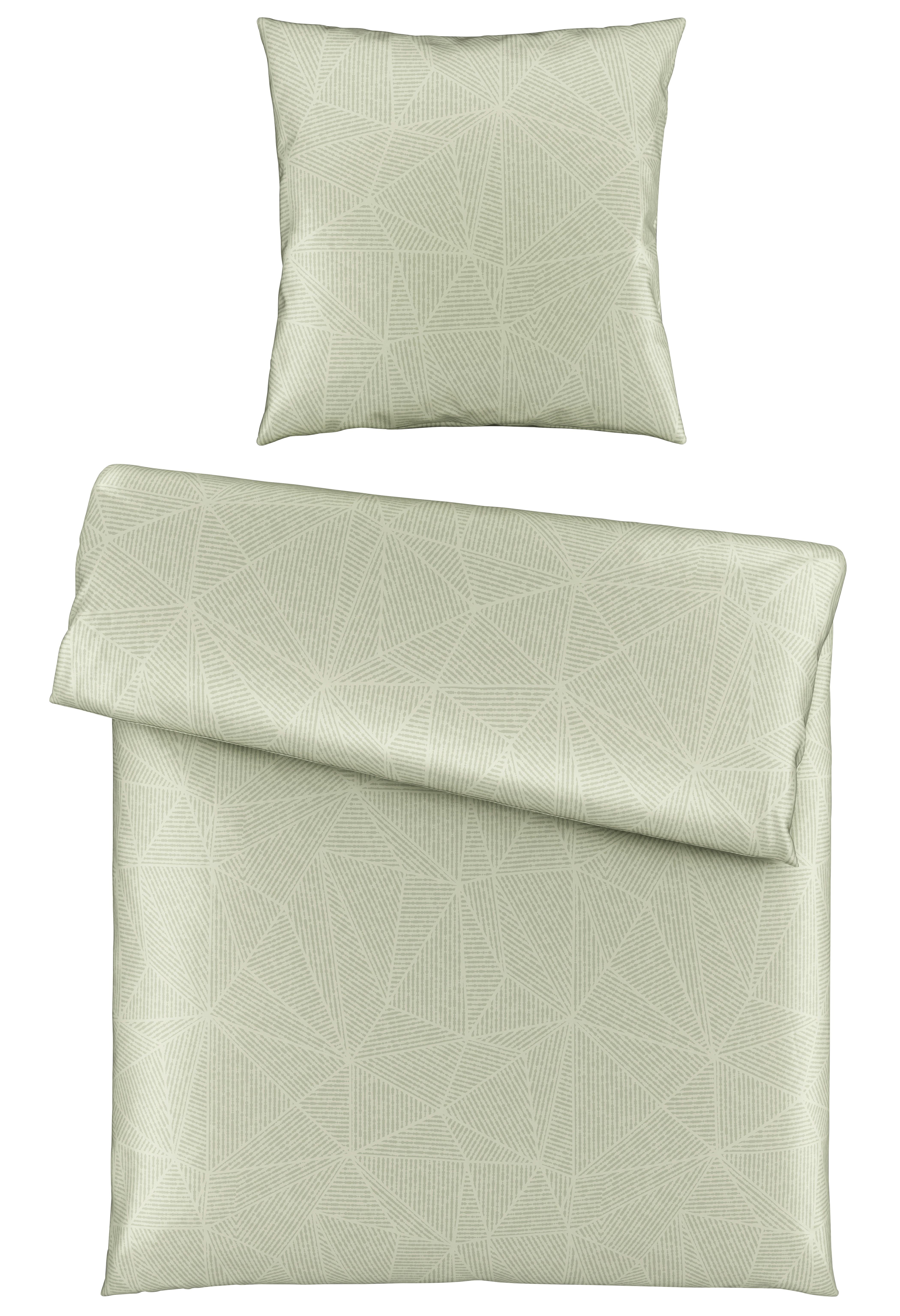 Bettwäsche Alex Design in Hellgrün ca. 135x200cm - Hellgrün, MODERN, Textil (135/200cm) - Premium Living