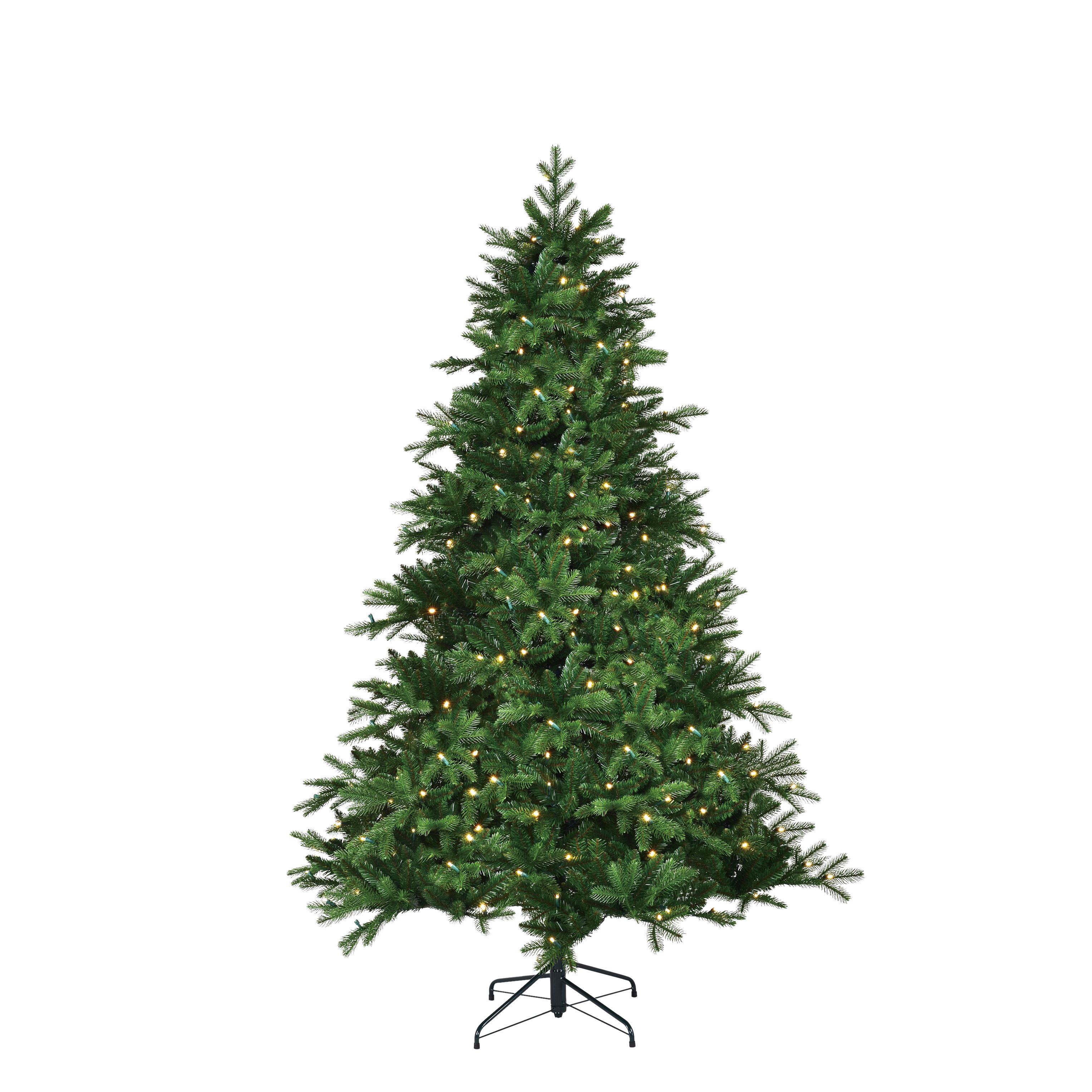 Weihnachtsbaum Brampton Grün ca. 215cm - Grün, KONVENTIONELL, Kunststoff/Metall (142/215cm) - Mömax