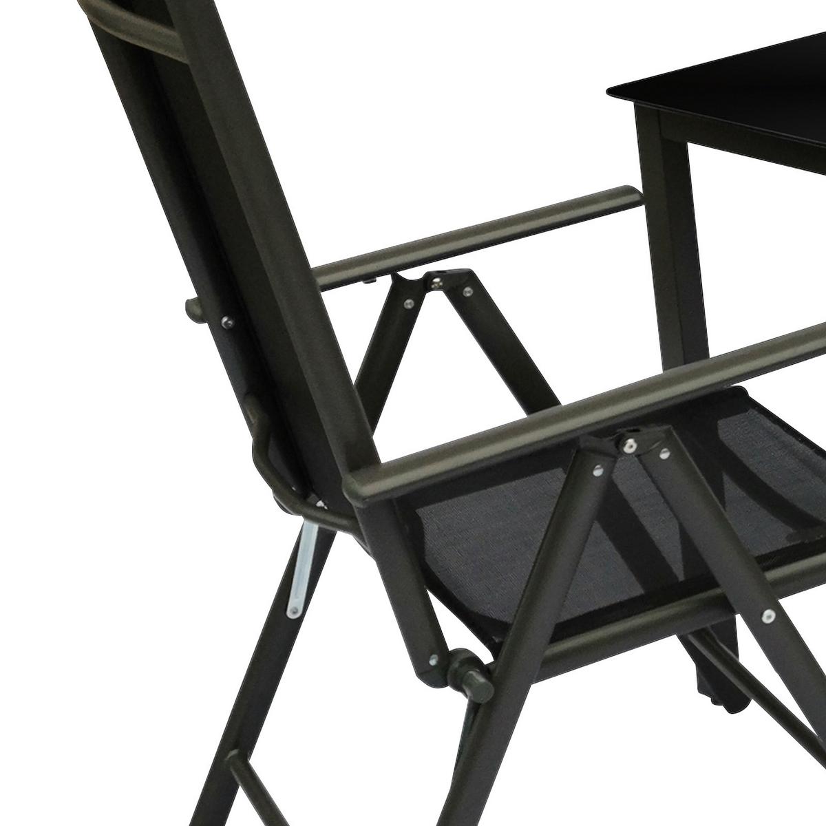 Vrtni Set Kalia, Črna, 3-Delno - črna/antracit, Basics, kovina/steklo - Gardenson