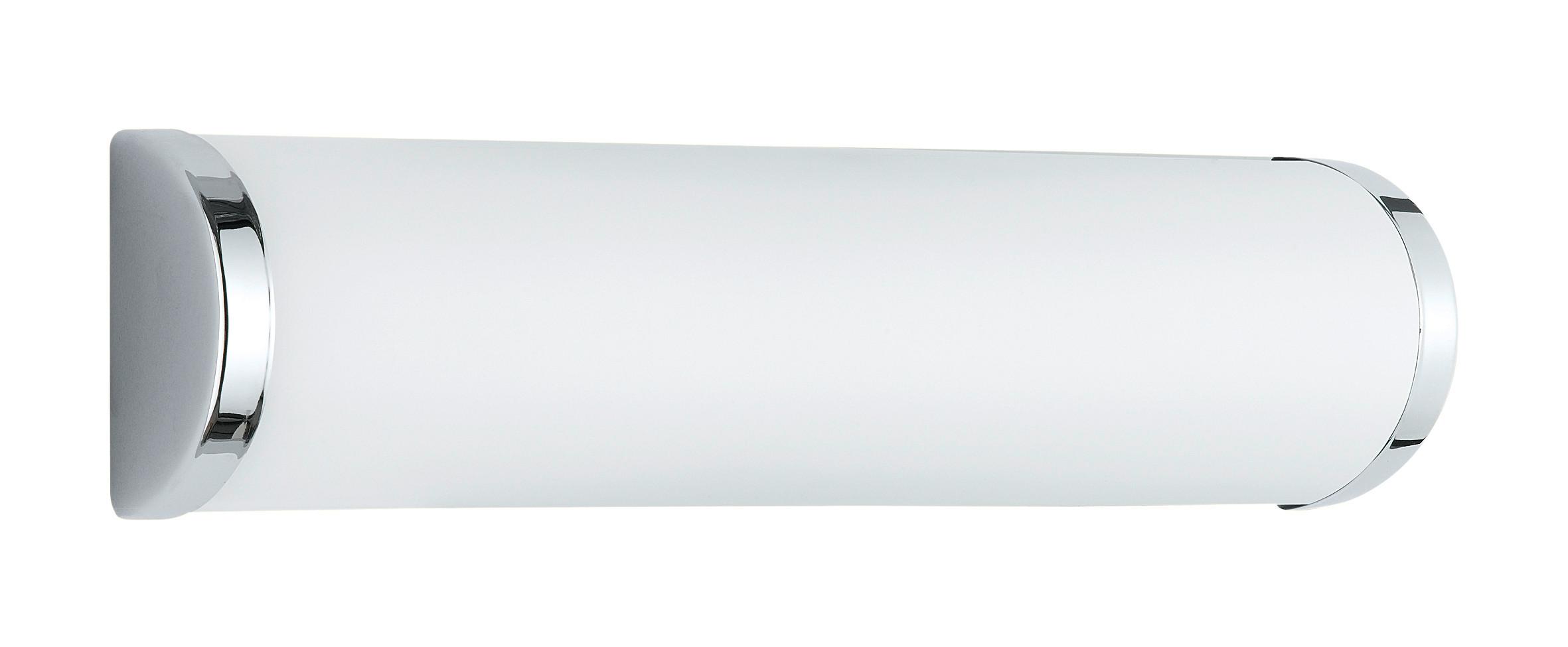 Spiegelleuchte Xavi in Opal/Chrom max. 40 Watt - Chromfarben/Opal, Design, Glas/Metall (30,5/8,3/6,3cm) - Trio Leuchten