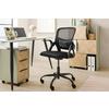 SNURRSTOL SASKIA - svart, Modern, metall/textil (57/86-96/63cm) - Based