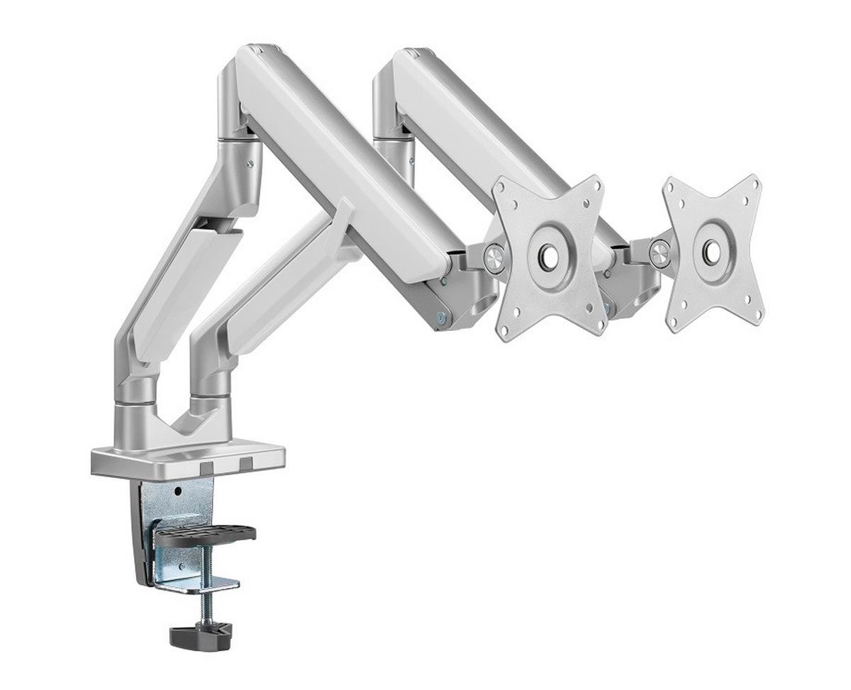 UCHWYT DO MONITORA CLEA 2 - biały/szary, Design, tworzywo sztuczne/metal (110/69,7/11,6cm) - Boxxx